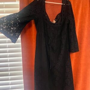 Elegant Black Lace Dress
